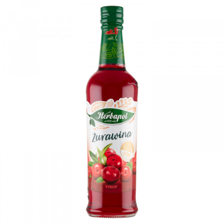 Herbapol Suplement diety syrop o smaku żurawinowym 420 ml