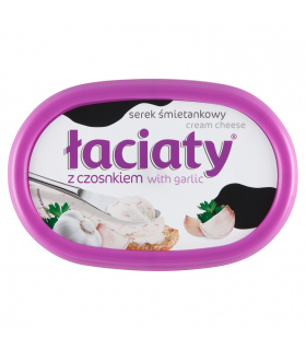 Łaciaty Serek śmietankowy z czosnkiem 135 g
