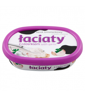 Łaciaty Serek śmietankowy z czosnkiem 135 g