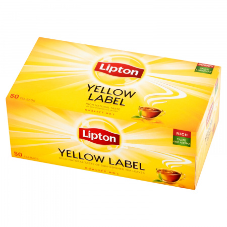 Lipton Yellow Label Herbata czarna 100 g (50 torebek)