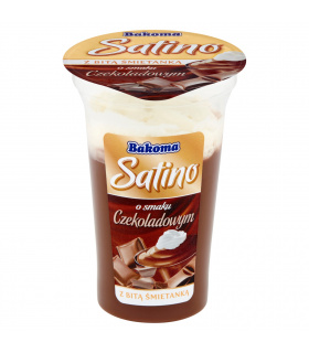 Bakoma Satino Deser o smaku czekoladowym z bitą śmietanką 170 g