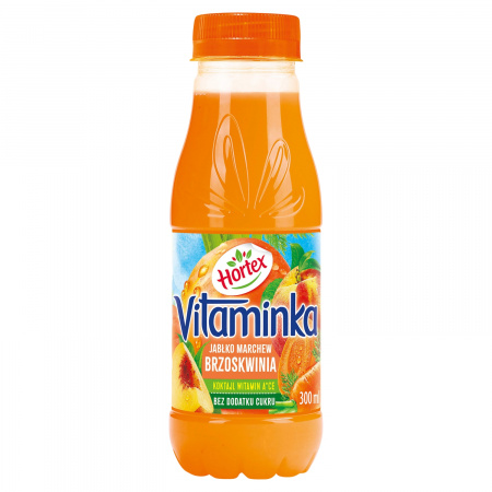 Hortex Vitaminka Sok jabłko marchew brzoskwinia 300 ml