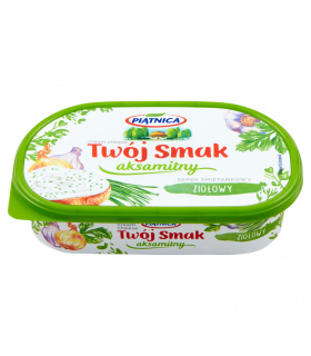 Piątnica Twój Smak Serek śmietankowy aksamitny ziołowy 135 g
