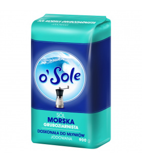 o'Sole Sól morska gruboziarnista jodowana 900 g